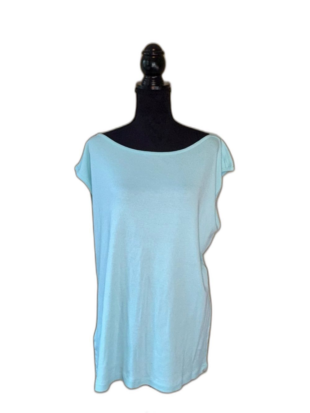 Eddie Bauer Sleeveless Tank Top Tee Shirt Women's Plus Tall Size 2XL XXL Aqua